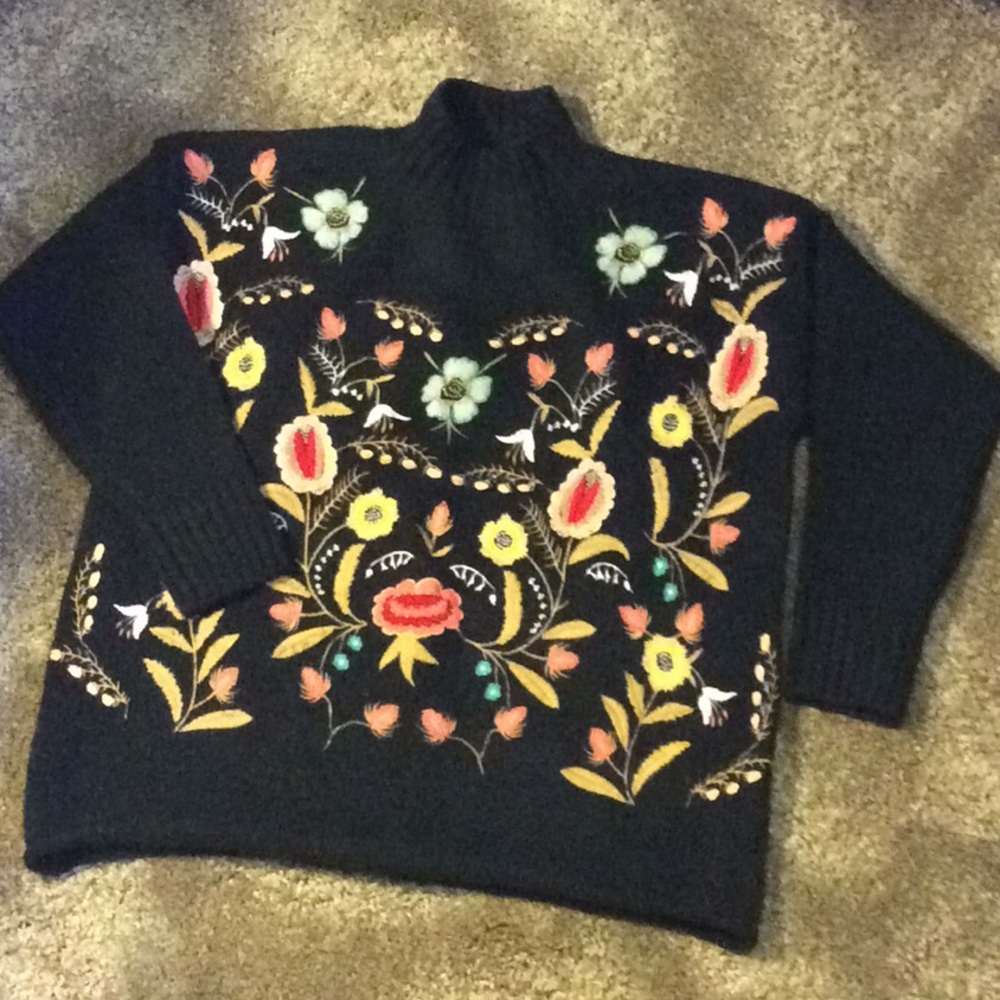 Beautiful embroidered sweater